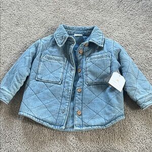 Kids Quilted Denim Jacket